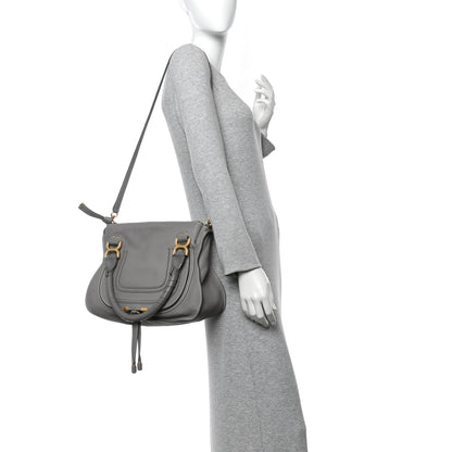 Chloe Calfskin Medium Marcie Satchel Cashmere Grey 2 of 15