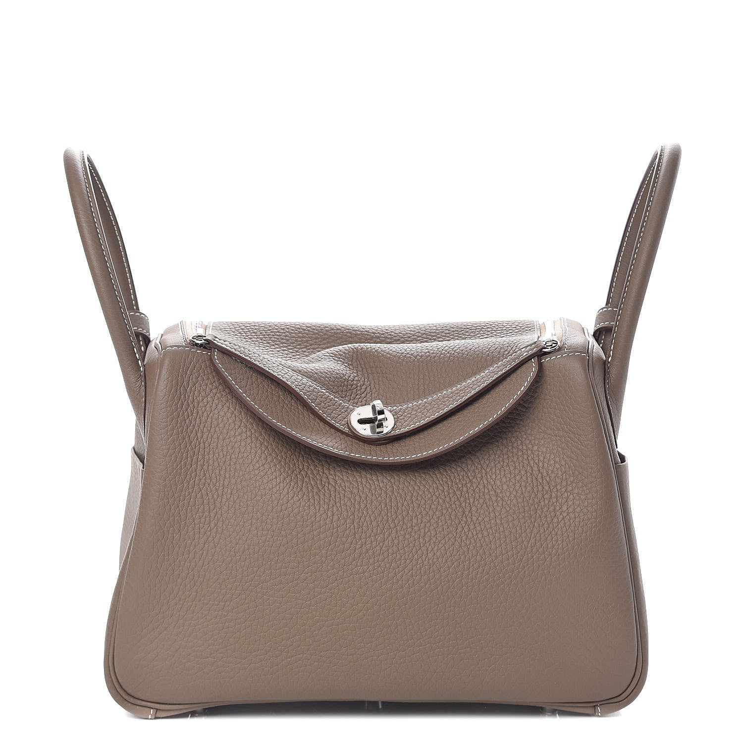 Hermes Taurillon Clemence Lindy 30 Etoupe 1 of 13