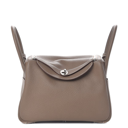 Hermes Taurillon Clemence Lindy 30 Etoupe 1 of 13