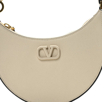 Valentino Garavani Calfskin Mini Vlogo Hobo Bag White 7 of 10