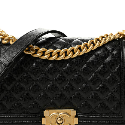 Chanel Caviar Quilted Medium Boy Flap Black 8 of 10