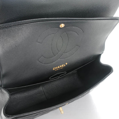 Chanel Caviar Quilted Jumbo Double Flap Black 5 of 9