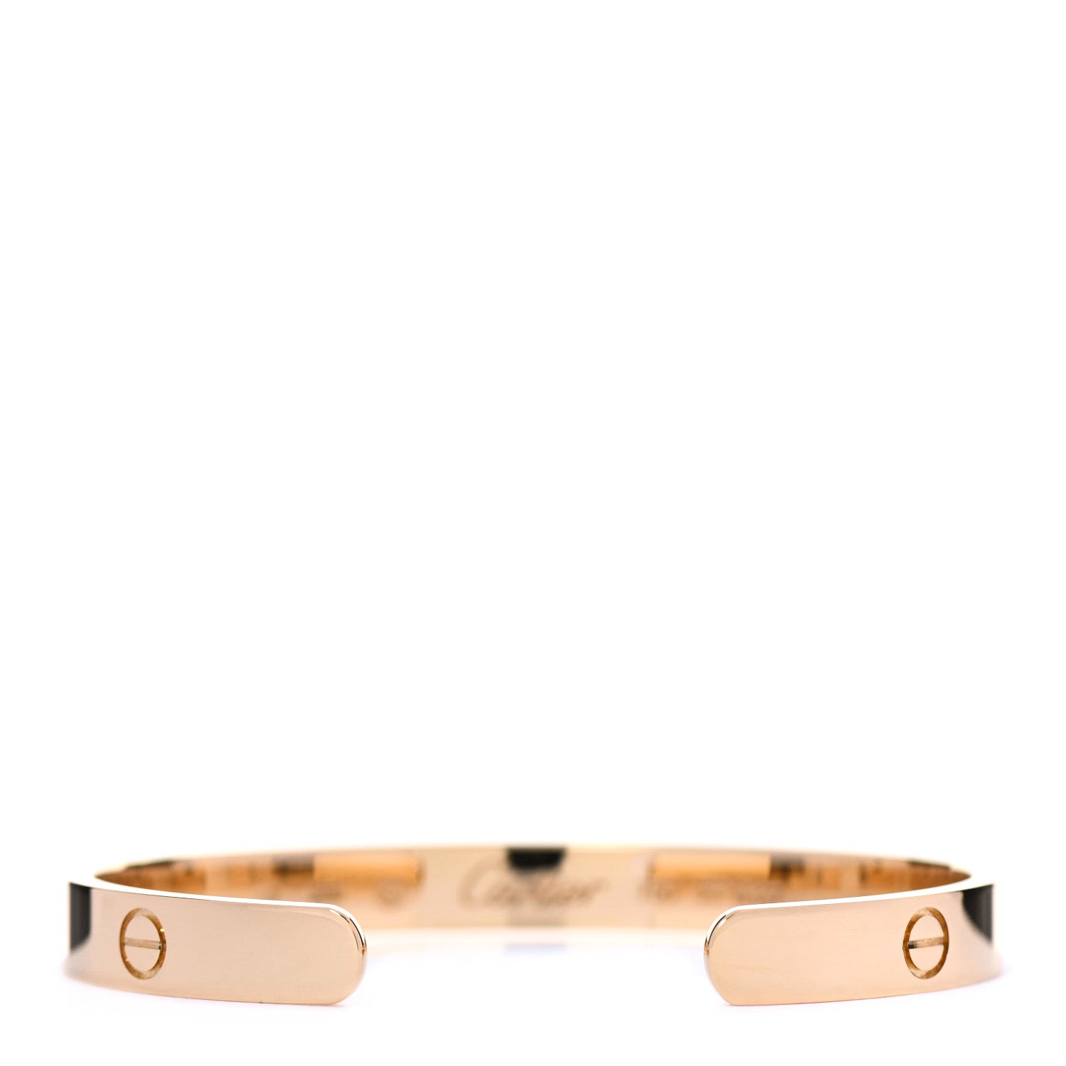 Cartier 18K Yellow Gold LOVE Cuff Bracelet 17 3 of 5