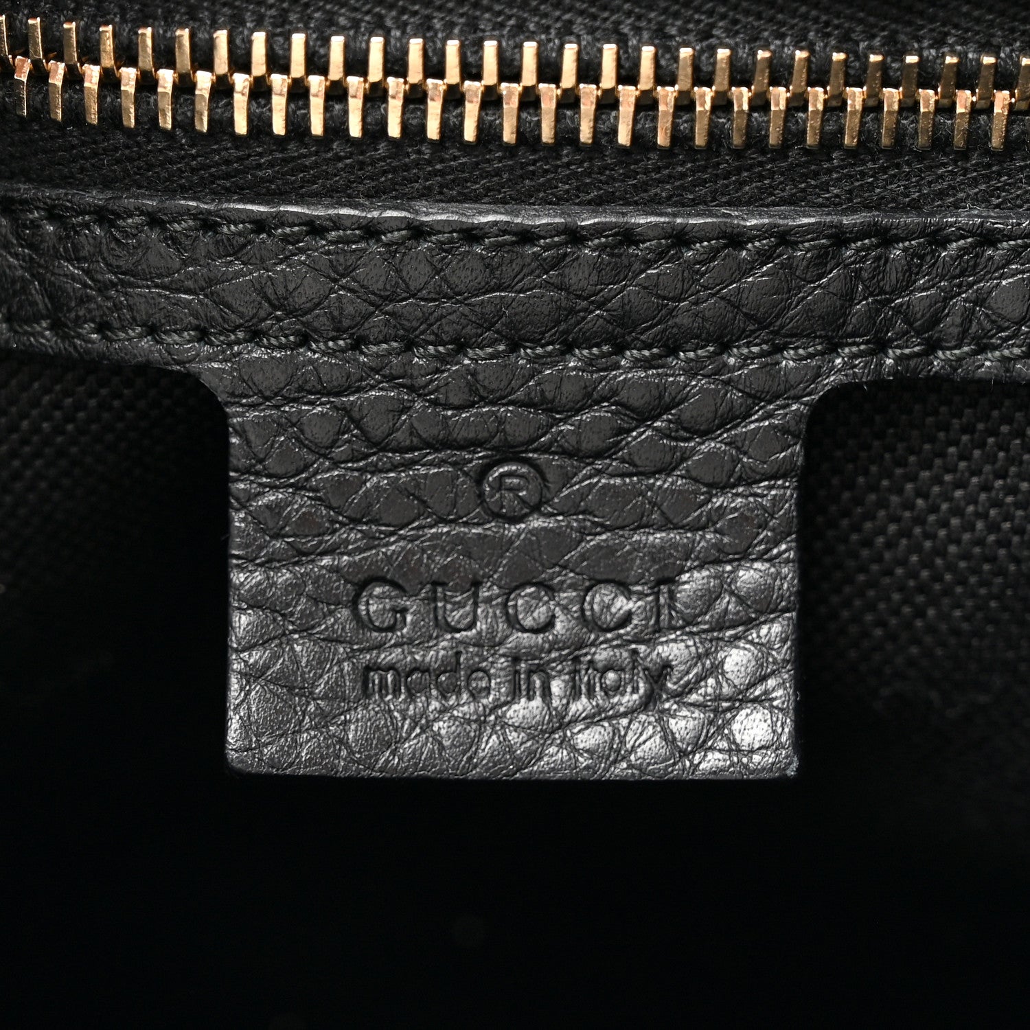 Gucci Cellarius Calfskin Mini Bamboo Shopper Tote Black 8 of 15