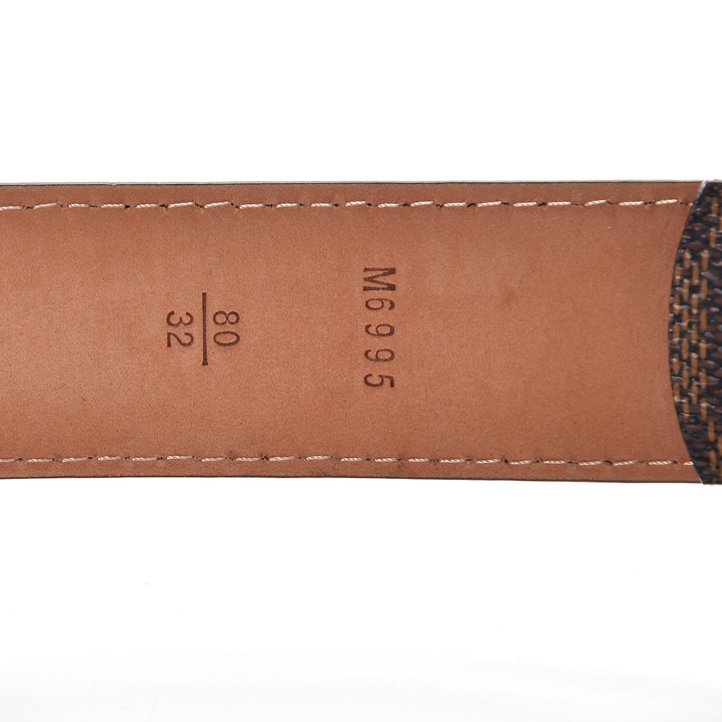 Damier Ebene 30mm Ellipse Belt 80 32