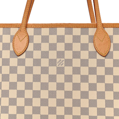 Louis Vuitton Damier Azur Neo Neverfull MM Rose Ballerine 8 of 12
