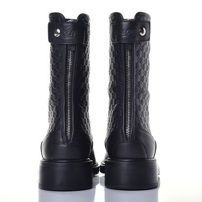 Gucci Soft Microguccissima Zip Boots 35.5 Black 5 of 10