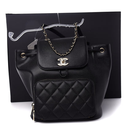 Chanel Caviar Quilted Business Affinity Backpack Black 10 of 10