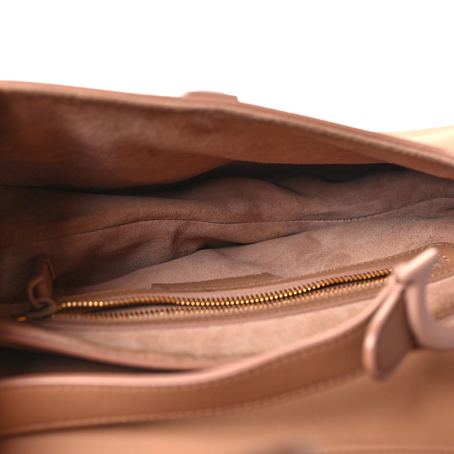 Ultra Matte Calfskin Saddle Bag Blush