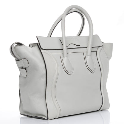 Celine Drummed Calfskin Mini Luggage Lune 3 of 9