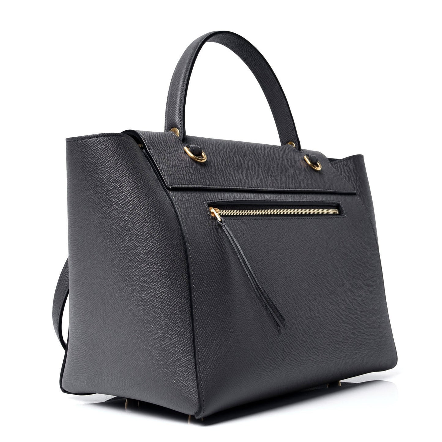 Grained Calfskin Mini Belt Bag Grey