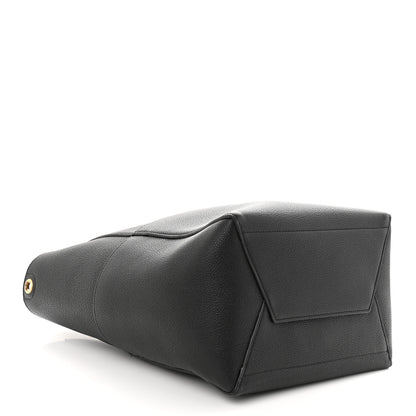 Celine Soft Grained Calfskin Sangle Bucket Bag Black 4 of 9