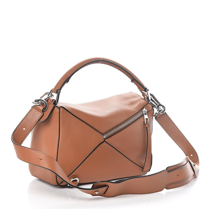 Loewe Calfskin Small Puzzle Bag Tan 3 of 9