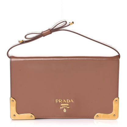 Prada Spazzolato Neiman Marcus Pochette Nudo 1 of 11