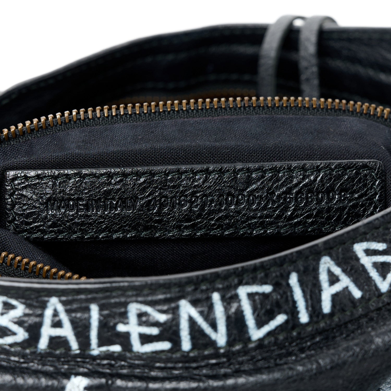 Balenciaga Agneau Classic Hardware Graffiti All Over S City Black Black 8 of 11