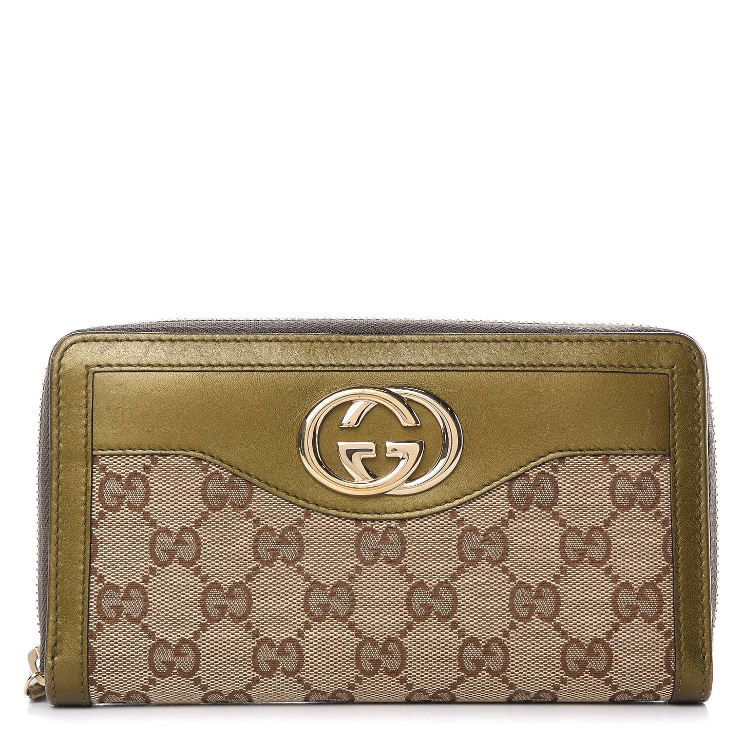 Monogram Sukey Zip Around Wallet Green