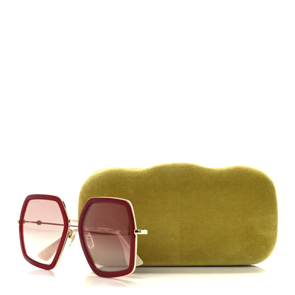 Gucci Acetate Oversize Square Frame GG0106S Red 8 of 8