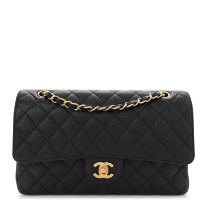 Chanel Caviar Quilted Medium Double Flap Black 1 of 13