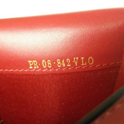 Valentino Garavani Vitello Rockstud Flip Lock Wristlet Pouch Scarlet Red 12 of 13