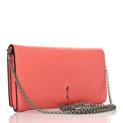Christian Louboutin Calfskin Boudoir Chain Wallet Capucine 2 of 14