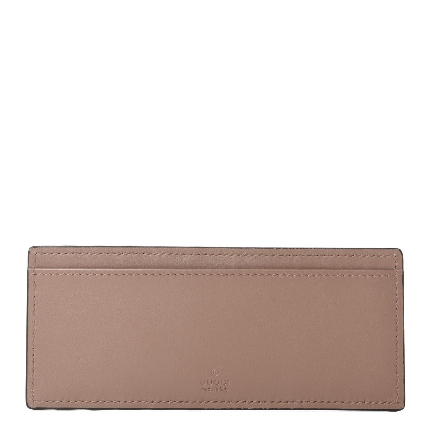 Calfskin Long Card Case Taupe