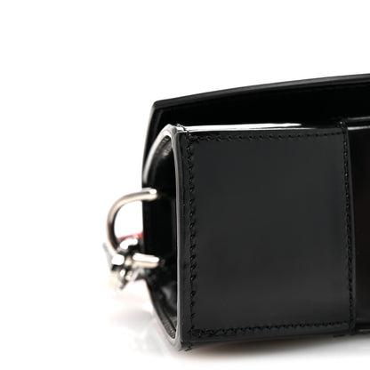 Christian Louboutin Patent Calfskin Strass Small Loubi54 Crossbody Clutch Black 8 of 9