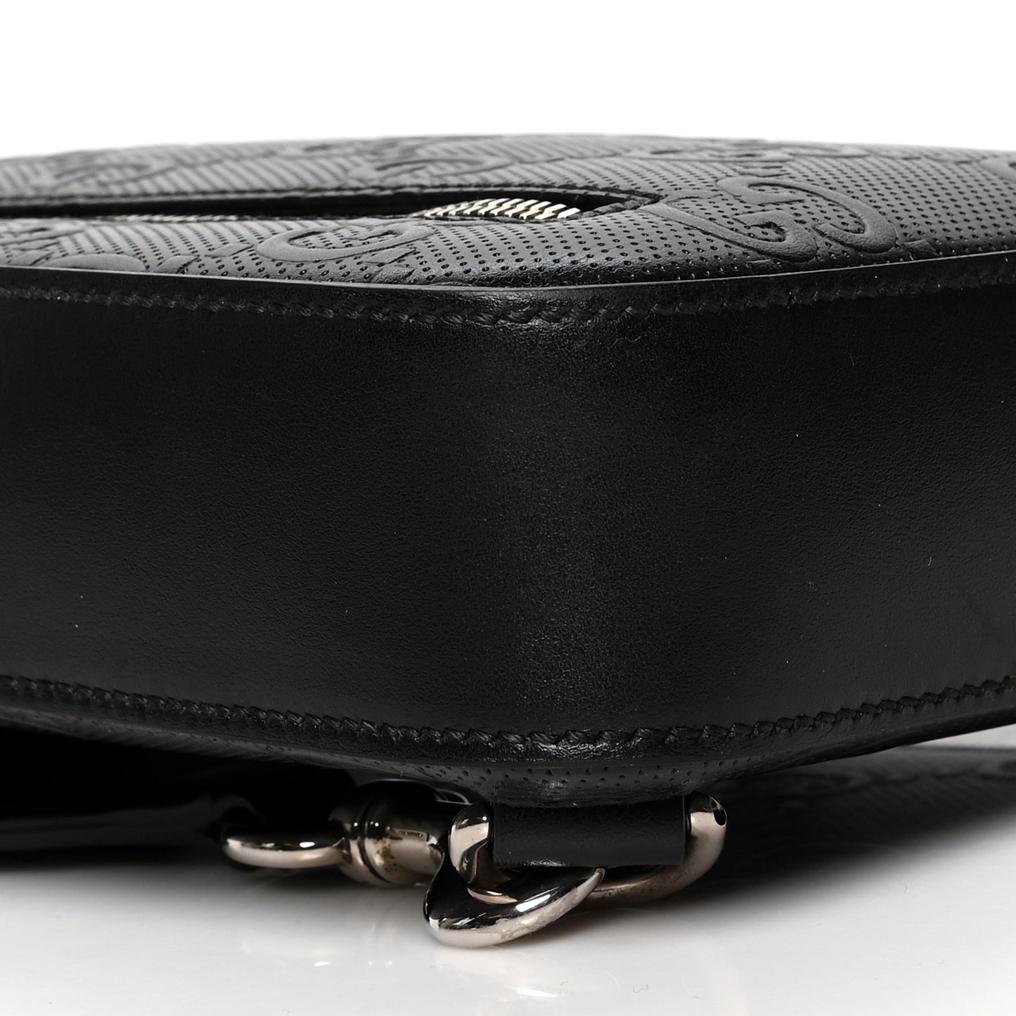 Calfskin GG Tennis Embossed Sling Backpack Black