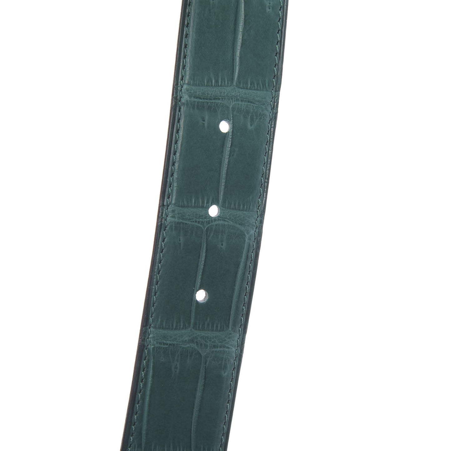 Matte Porosus Crocodile 32mm Gamma Belt 100 Malachite