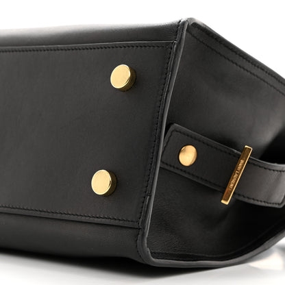 Saint Laurent SAINT LAURENT Calfskin Monogram Baby Downtown Cabas Black 10 of 11