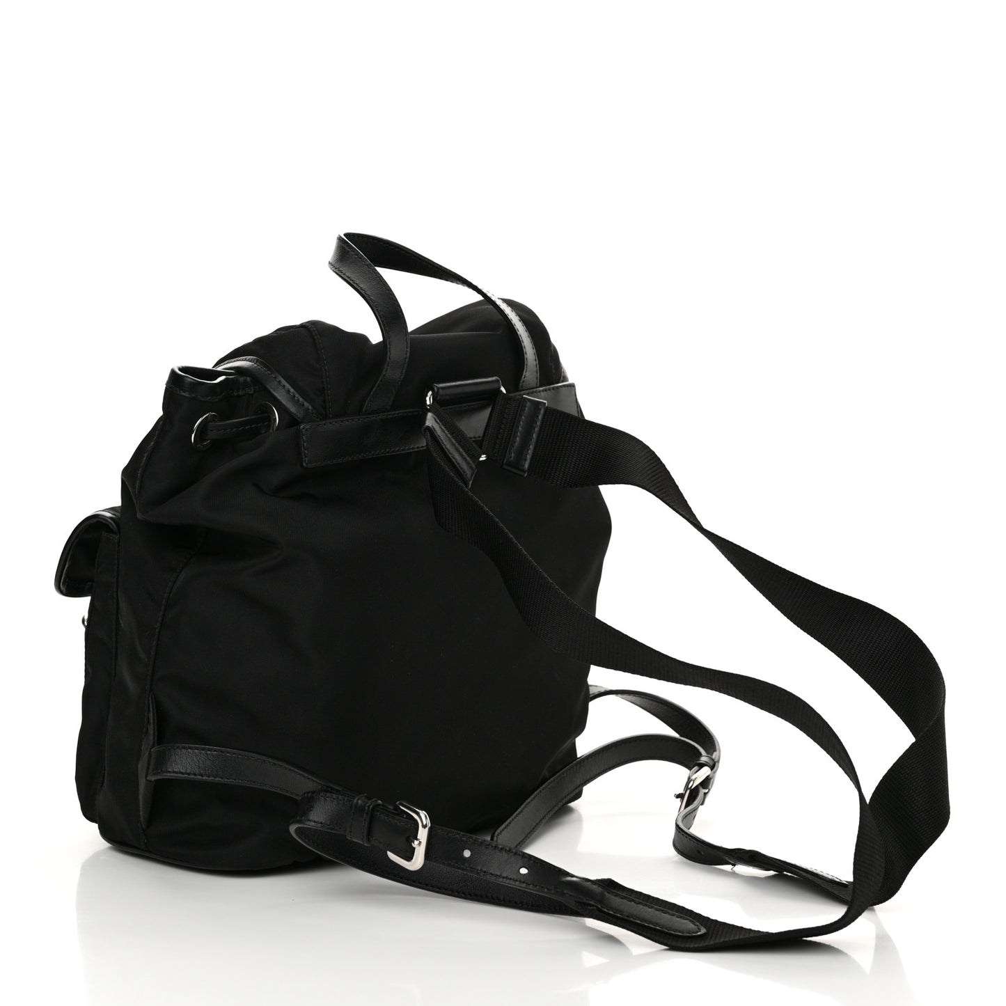 Tessuto Nylon Vitello Backpack Black