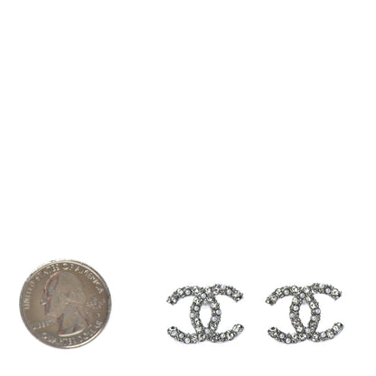 Chanel Ruthenium Crystal Pearl Caviar Earrings 2 of 4