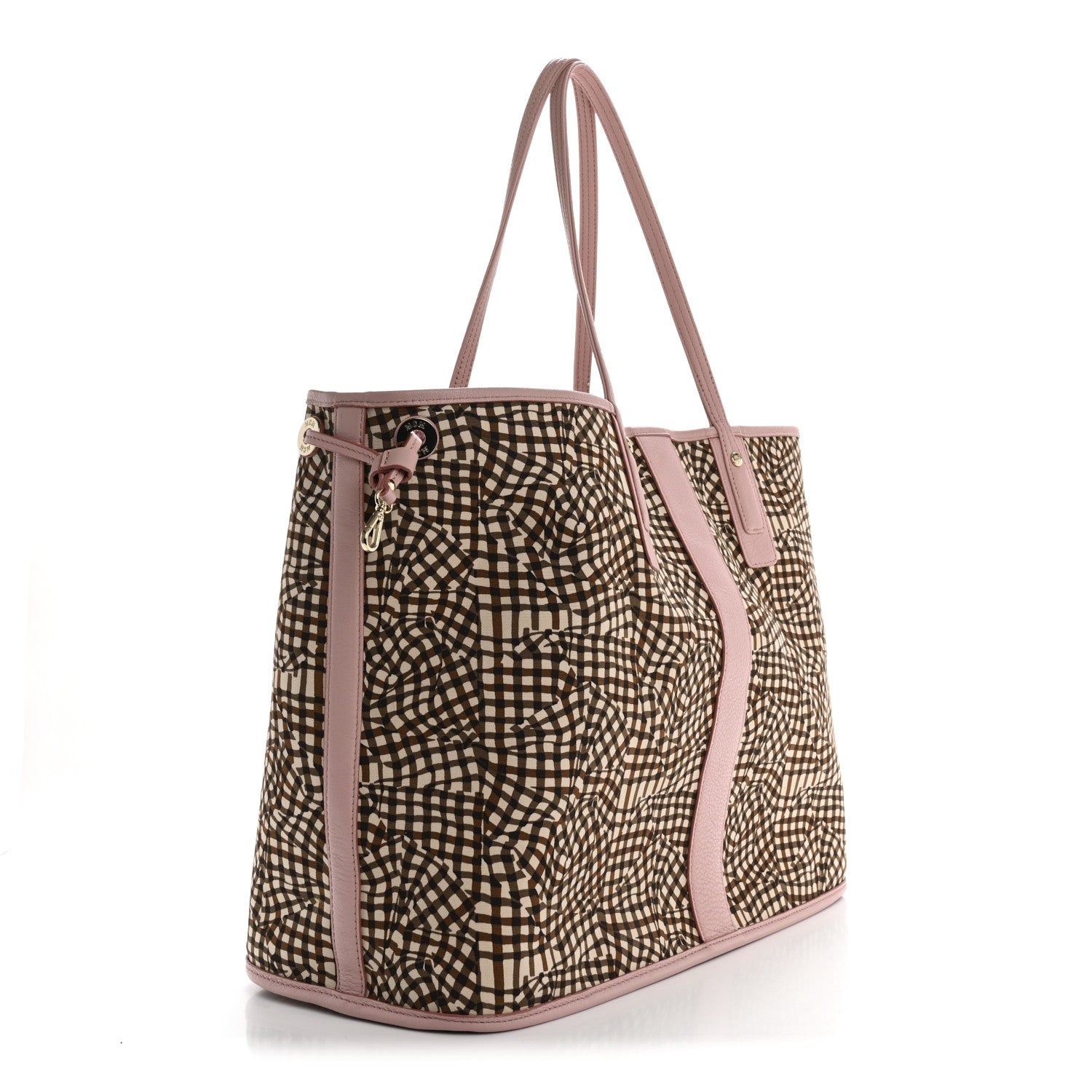 MCM Visetos Large Liz Reversible Shopper Tote Soft Pink 5 of 18