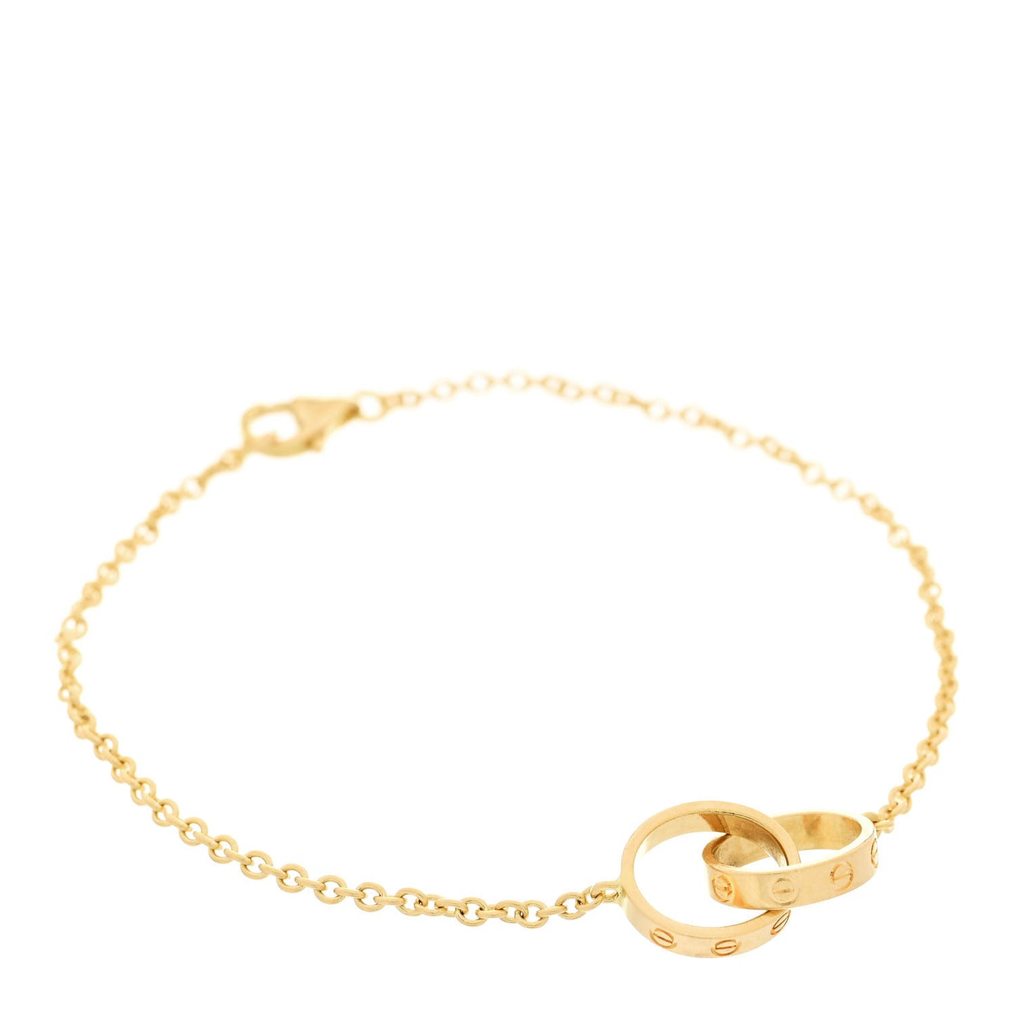 18K Yellow Gold Interlocking LOVE Bracelet