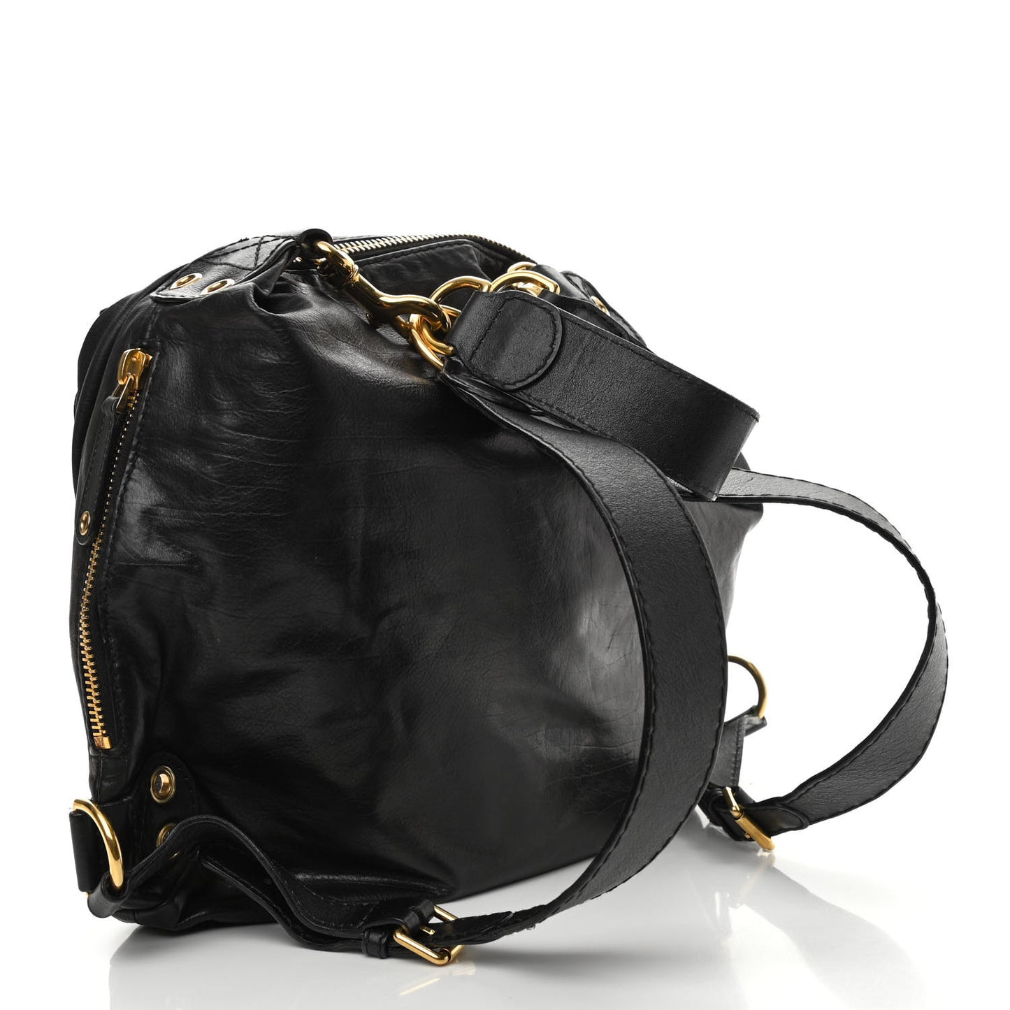 Calfskin Medium Darwin Convertible Backpack Black