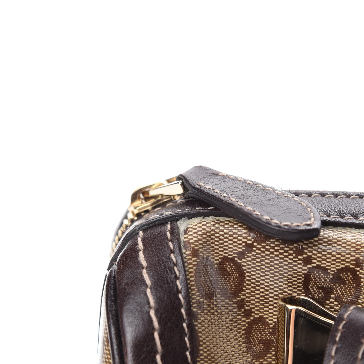 Gucci Crystal Monogram Duchessa Small Boston Bag Brown 11 of 16