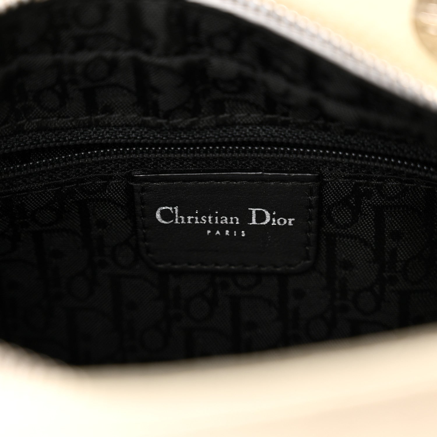 Christian Dior Calfskin Cannage Stitched Small East West Lady Dior White 6 of 15