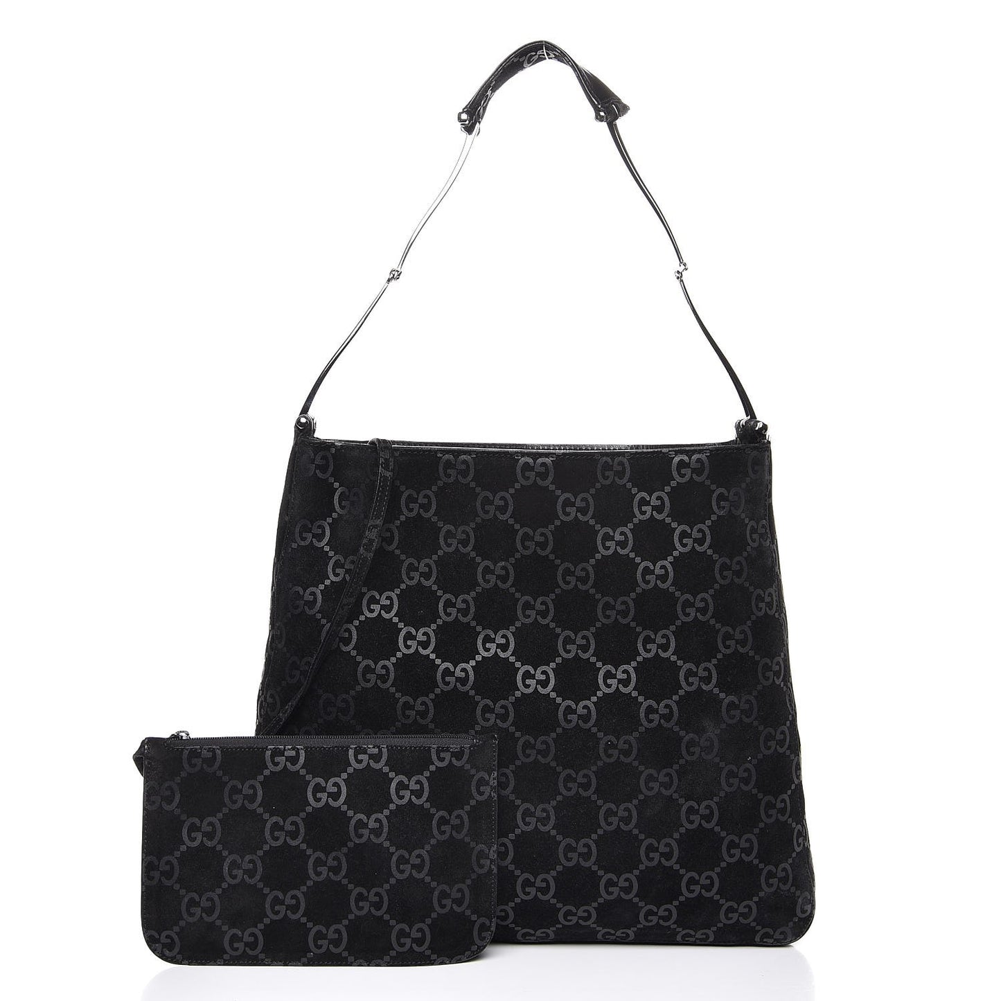 Suede Guccissima Hobo Black