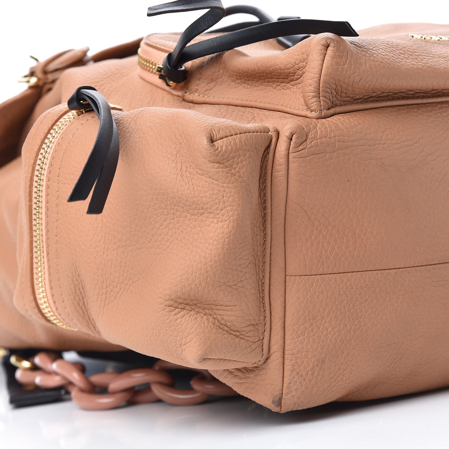 Deerskin Medium Rucksack Backpack Pale Apricot