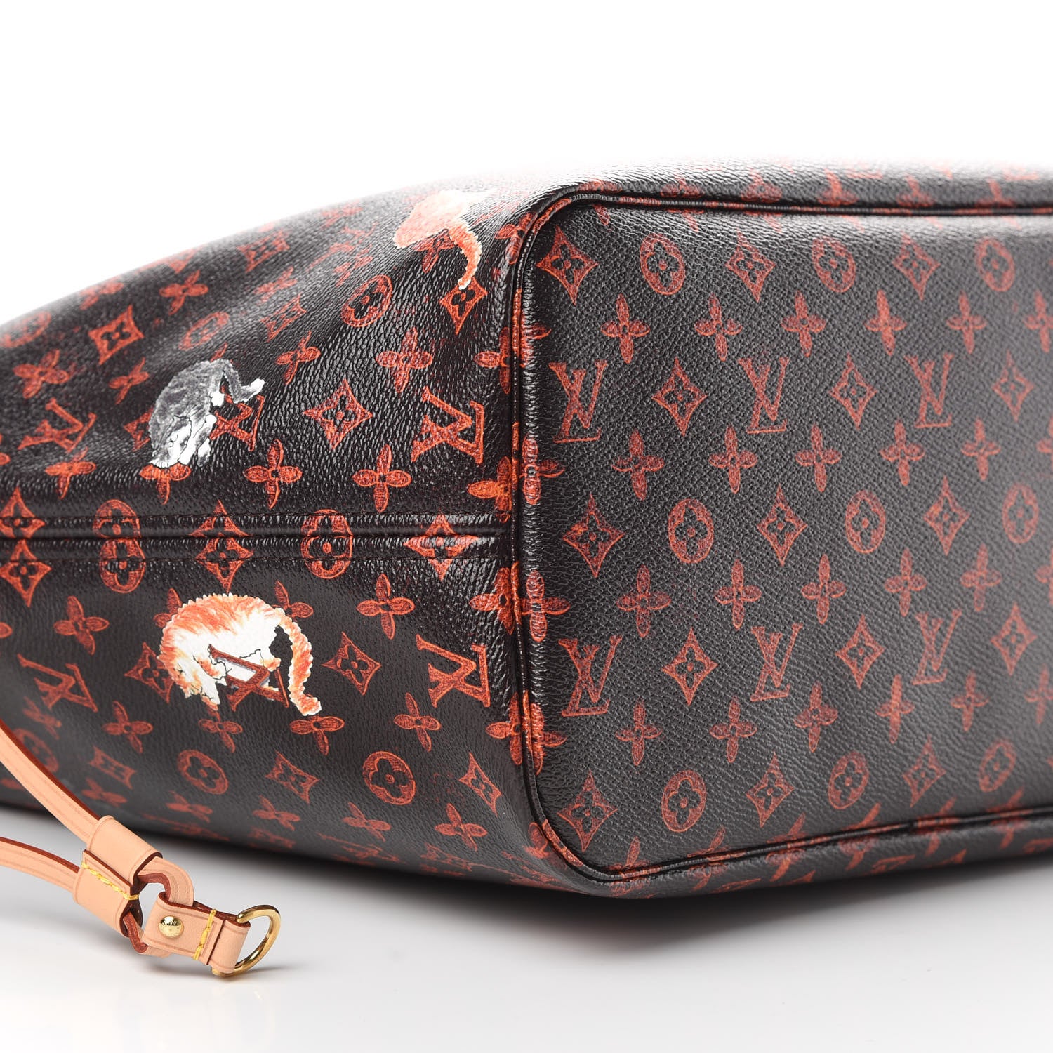Louis Vuitton Catogram Neverfull MM Marron 9 of 10