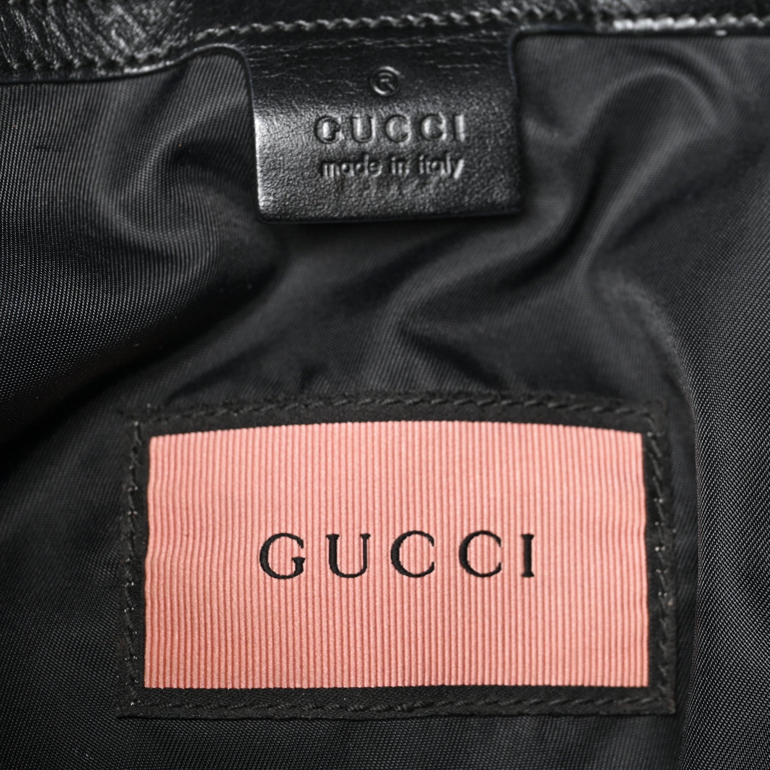 Gucci Techno Canvas GucciGhost Double Buckle Backpack Black New Acquamarine 7 of 12