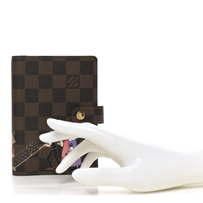 Louis Vuitton Damier Ebene Illustre Small Ring Agenda 2 of 7