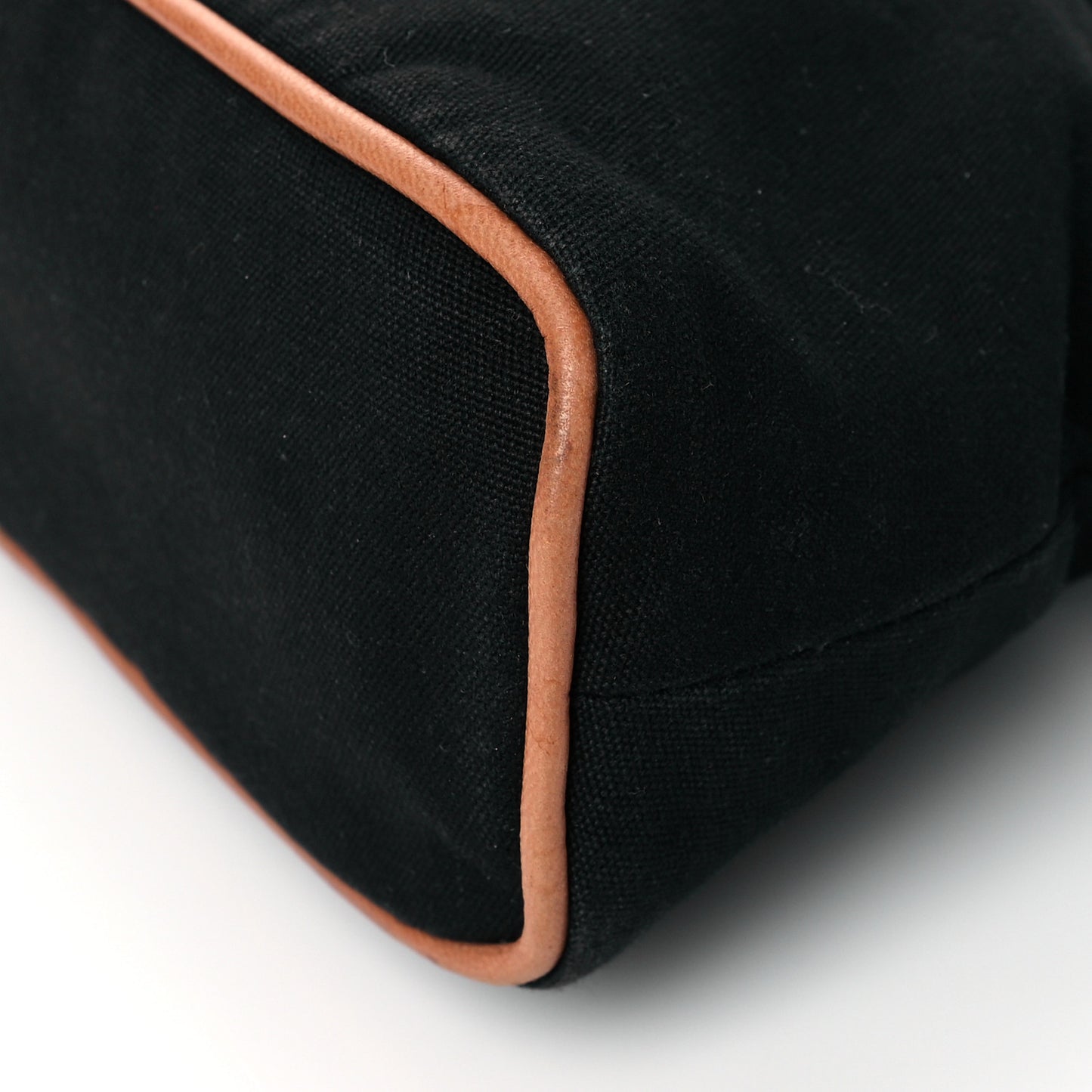 Cotton Canvas Bolide Travel Cosmetic Pouch MM Black