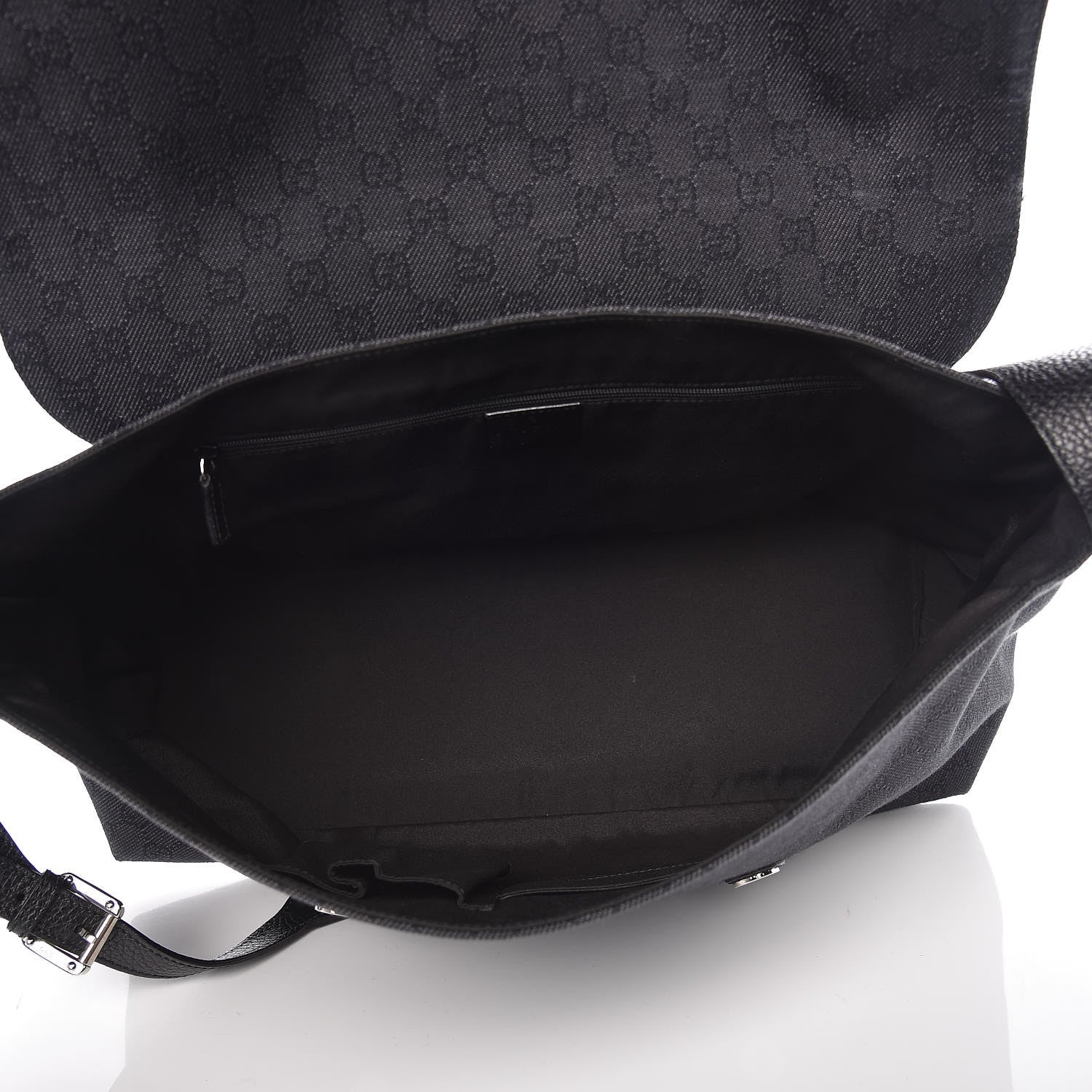Gucci GG Monogram Flap Messenger Bag Navy 7 of 9