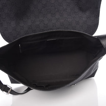 Gucci GG Monogram Flap Messenger Bag Navy 7 of 9