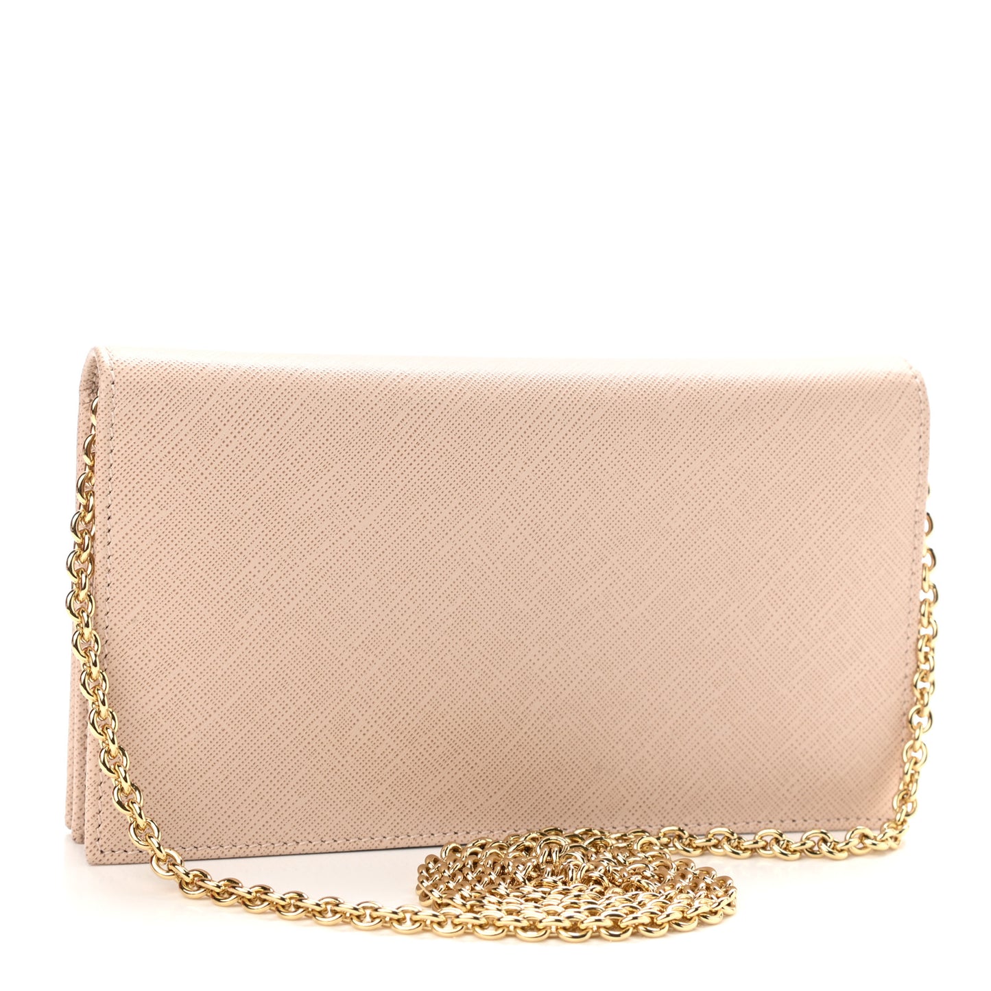 Calfskin Miss Vara Wallet On Chain New Bisque