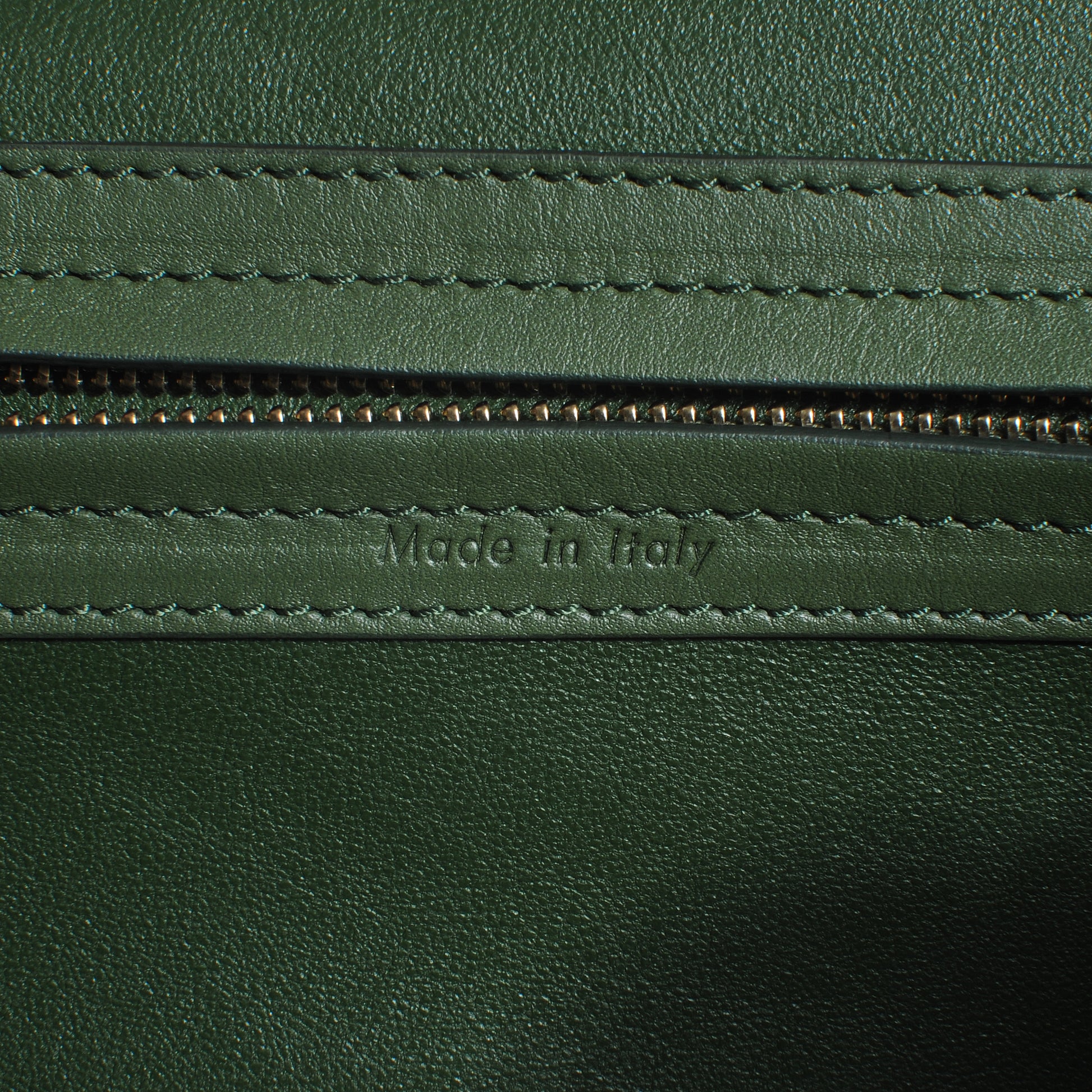 Celine Suede Small Phantom Luggage Olive 9 of 10