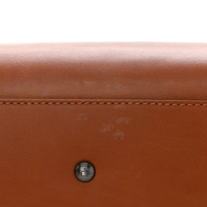 Fendi Vitello Suede Medium Peekaboo Iconic Satchel Cuoio Rame Moro 11 of 13