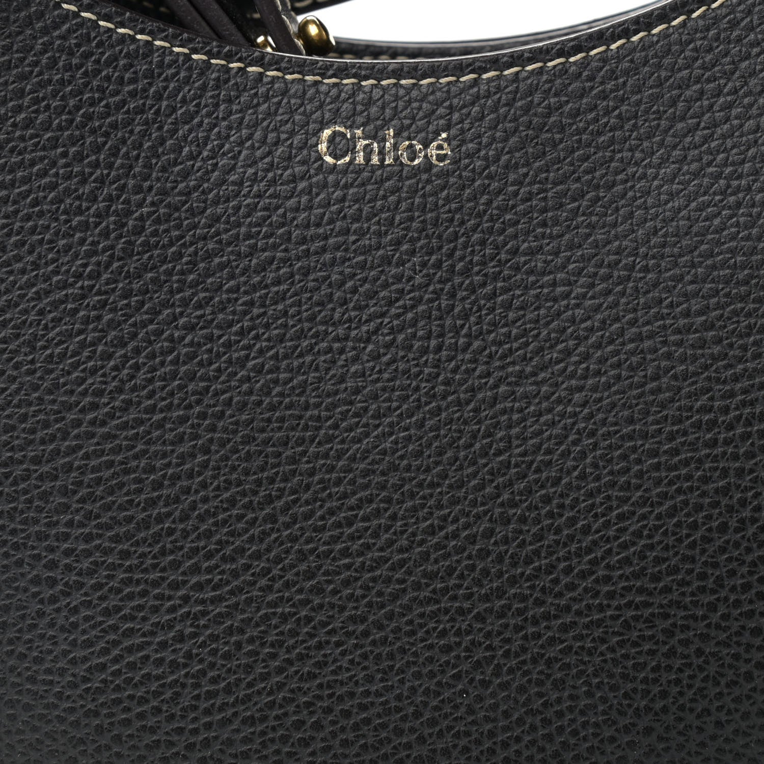 Chloe Small Grain Smooth Calfskin Small Darryl Hobo Black 8 of 12