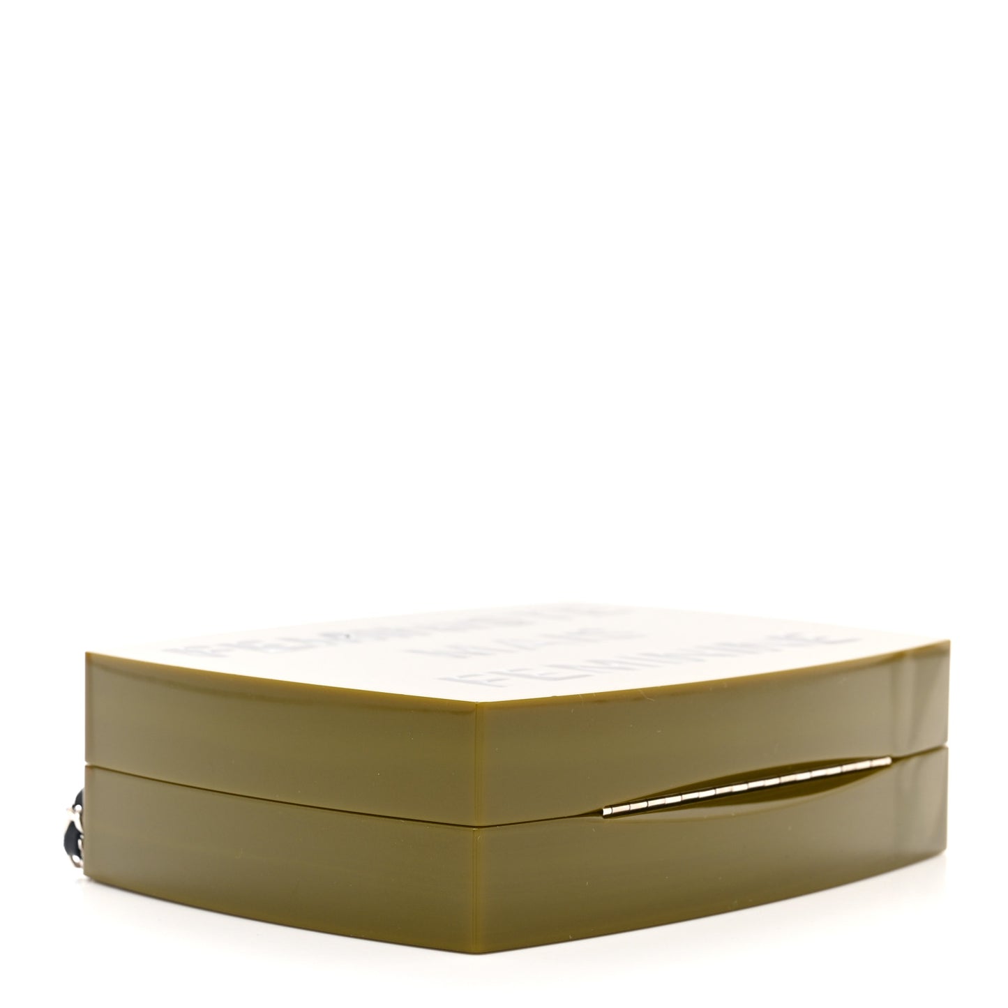 Acryllic Feministe Maize Feminine Box Clutch Green