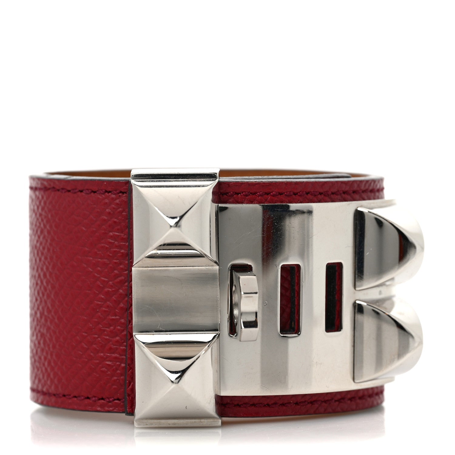 Hermes Epsom Collier de Chien CDC Bracelet S Rouge H 3 of 5
